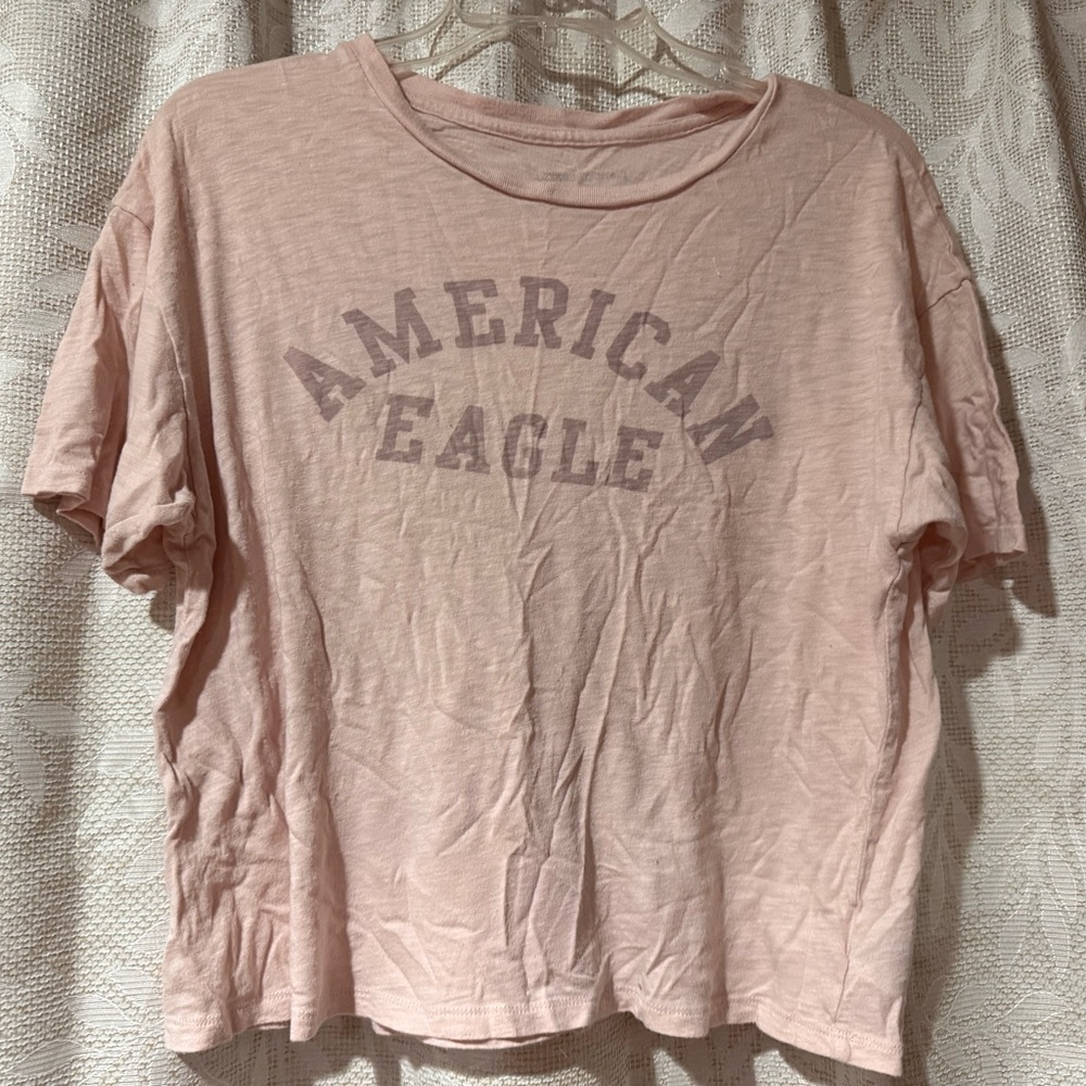 American Eagle Outfitters Pink Crop Top